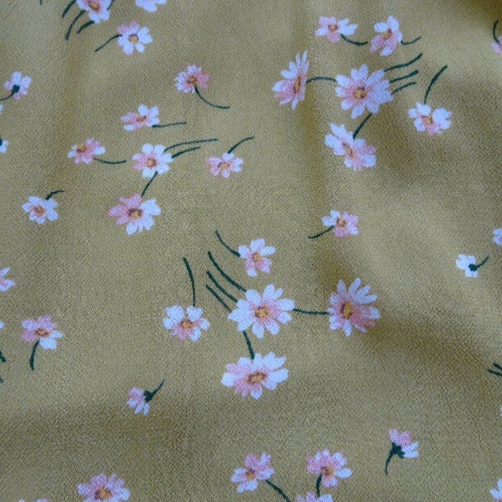 American Eagle Women's Dress V-Neck Floral Bohemian Short Shirred Casual Size M - Picture 12 of 12